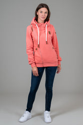 Athena Coral Pink Full-Zip Hoodie